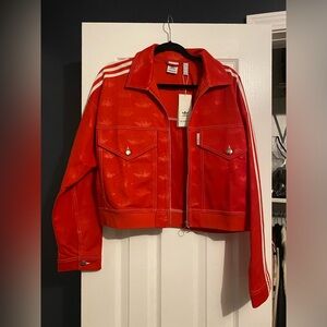 Adidas Fiorccu Red Jacket size medium